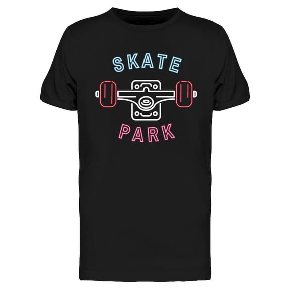Neon Skate Park Quote T-Shirt Men -Image by Shutterstock, Male XX-Large