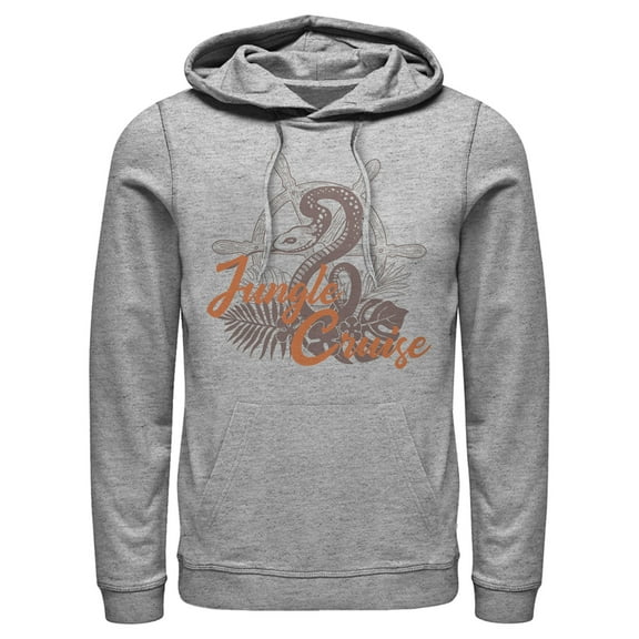Men's Jungle Cruise Snake Logo  Pull Over Hoodie Athletic Heather Large