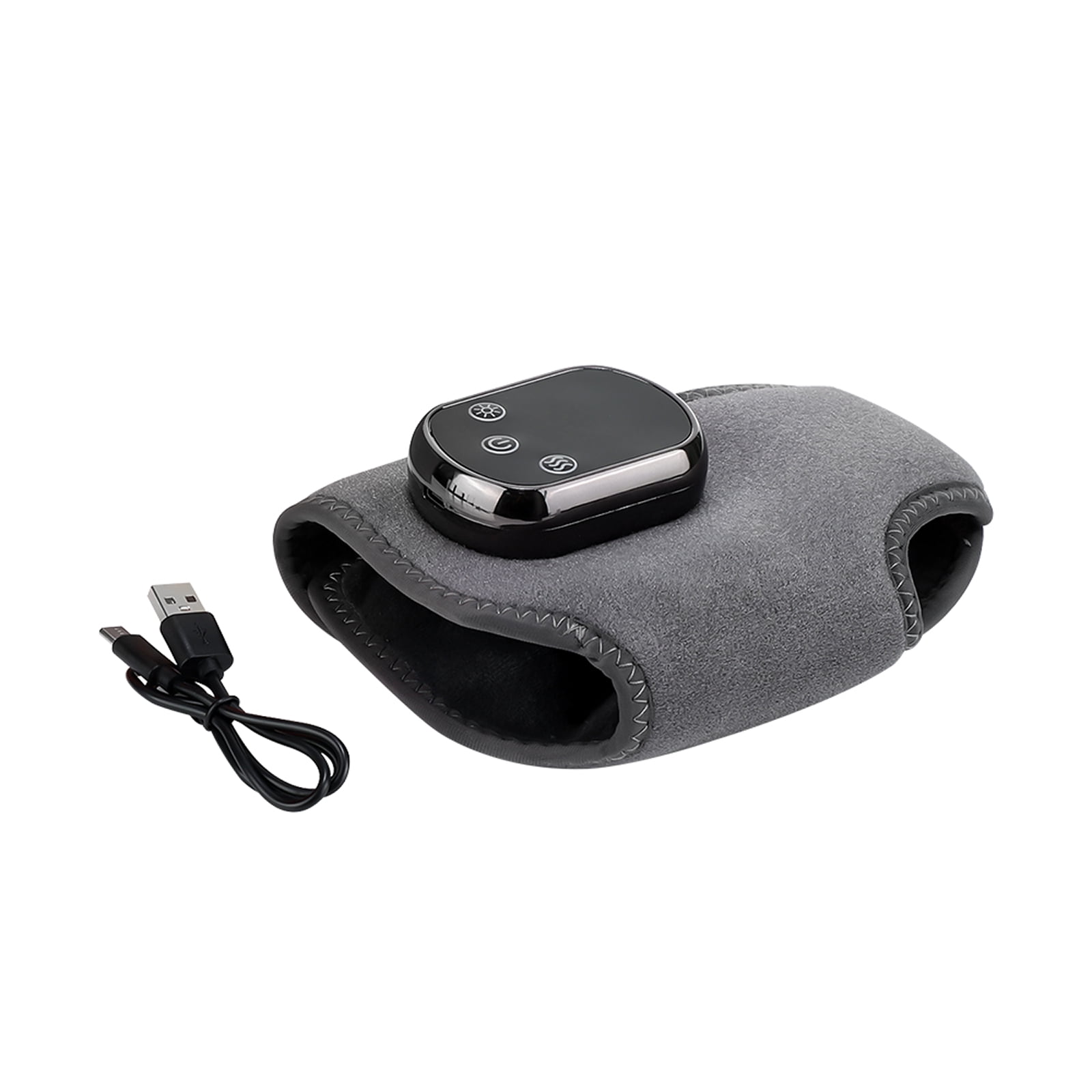 HLTHZONE Ankle Massager with Heat - Perfect Gift for Parents & Couples, 3 Vibration Modes, 5 Heat Levels, Cordless Foot Massager for Home & Travel