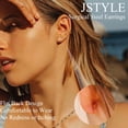 thumbnail image 2 of Juego de Aretes Jstyle en Acero Quirúrgico Hipoalergénico con Baño de Oro 14K, 2 of 6