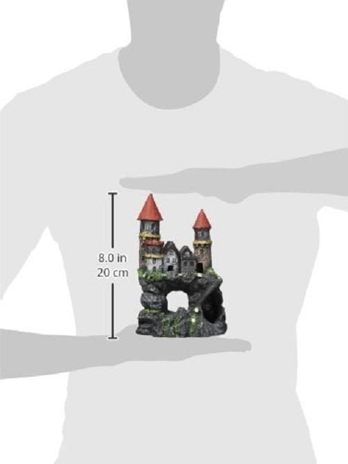 Penn-Plax Medium Enchanted Castle- Resin, Aquarium Decorations