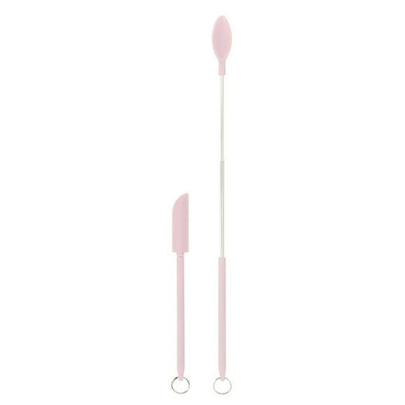 Dvkptbk A Scraper 2 Telescopic Silicone Spatulas and Spoons, A Set of Reusable Mini Silicone Spatulas, Multifunctional Small Silicone Spatulas for Kitchen and Beauty Use Tools on Clearance