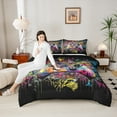 thumbnail image 4 of Castle Fairy Abstract Gamepads Full Size Comforter Sets,Graffiti Splash Bedding Sets, 4 of 8