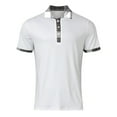 thumbnail image 4 of Ketyyh-chn99 Polo Shirts for Men Summer Short Sleeve Fashion Sports Casual T-shirt Tops White,3XL, 4 of 4