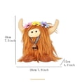 thumbnail image 4 of Scottish Cattle Long Hair Cow Doll Flower Long Lossy Cow Doll Decoration Toy Sloth Toy Thready Bear Interactive Bear Advent Calendar 2024 Tween Girls Peluche Capybara Toddler Body Pillow Sonice, 4 of 5