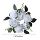 thumbnail image 3 of Corona De Velas De Plástico Con Rosas Simuladas Corona de rosas artificiales de seda blanca para candelabros y decoración de velas, para bodas, fiestas y reuniones del 14 de febrero (1 unidad) JASKFLY, 3 of 9