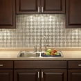 thumbnail image 5 of FASÄDE Miniquattro Decorative Vinyl Backsplash 15 sq ft Kit in Crosshatch Silver, 5 of 7