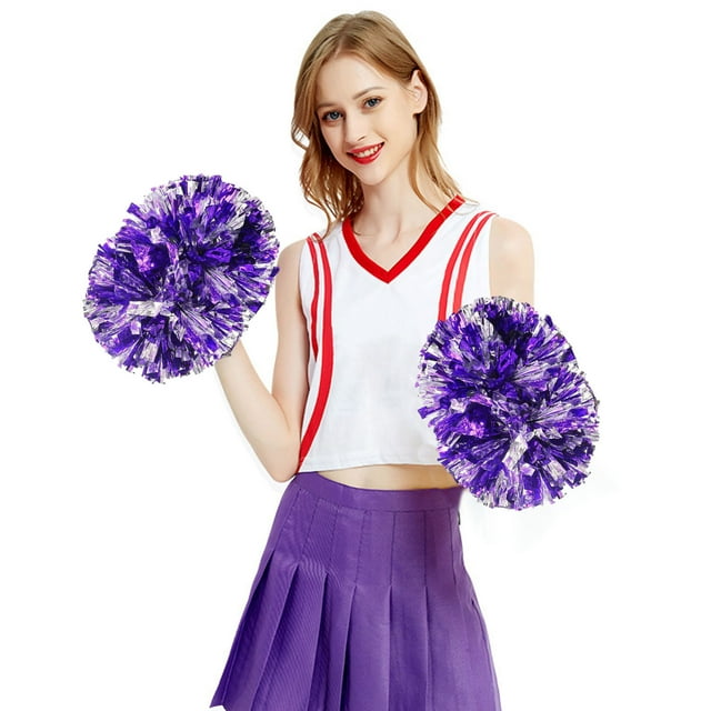 Cheerleading Handheld Colorful Flower Event Sports Performance Activities Cheering Supplies Lightweight Handle Design Off Party Dress for Women Elegant