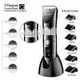 thumbnail image 3 of Hatteker-cortadora de pelo inalámbrica para hombre, cortapelos profesional, Kit de corte de pelo, recargable por USB, resistente al agua, 3 of 5