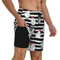 thumbnail image 2 of Balery Cute Chicken Mens Swim Trunks Swim Shorts for Men Quick Dry Inseam Beach Shorts with Compression Liner Pocket-Medium, 2 of 9