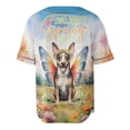 thumbnail image 2 of Welcome Spring Fairy Rat Terrier in Flower Meadow All Over Print 3D Baseball Shirt Ratty Dog Lover Softball Sport - 13002, 2 of 6