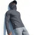thumbnail image 5 of Kalauyu Mens Full Face Cover UPF50+ Sun Protection Hooded Jacket Mesh Breathable Neck Flap Solid Color Outdoor Cycling Fishing Sun Shirts, 5 of 6