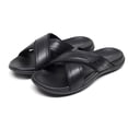 thumbnail image 4 of Bxsruta Men's Cushioned Slide Sandals with Padded Footbed & Crisscross Strap, Casual Everyday Comfort Open-Toe Design, 4 of 8