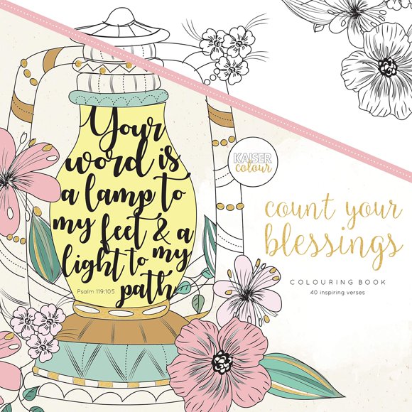 Kaisercraft KaiserColour Perfect Bound Coloring Book 9.75"X9.75", Black W/White Stitching