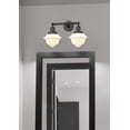 thumbnail image 2 of 208-OB-G53 Innovations Lighting Bell - 2 Light Bath Vanity In Industrial Style-10 Inches Tall and 16 Inches Wide-Oil Rubbed Bronze Finish-Light Smoke, 2 of 4
