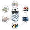 thumbnail image 5 of Picia Cute Hippos Laundry Basket With Handles Laundry Hamper Toys Storage Organizer Foldable Bucket Washing Bin Dirty Clothes Bag For Home Bathroom Bedroom Dorm, 5 of 6