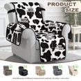 thumbnail image 4 of TSOVTHRID Classic Milk Cow Print Recliner Cover Non-Slip Reclining Covers with Pocket Stay in Place Recliner Chair Covers with Elastic Strap Washable Furniture Protector for Pets, 4 of 7