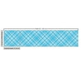 thumbnail image 3 of Ambesonne Plaid Fabric by the Yard Upholstery, British Diagonal Square Check, 1 Yard, Sky Blue Blue, 3 of 5