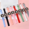 thumbnail image 2 of PVCS Fashion Silicone Strap Couple Rectangle LED Electronic Watch, 2 of 2