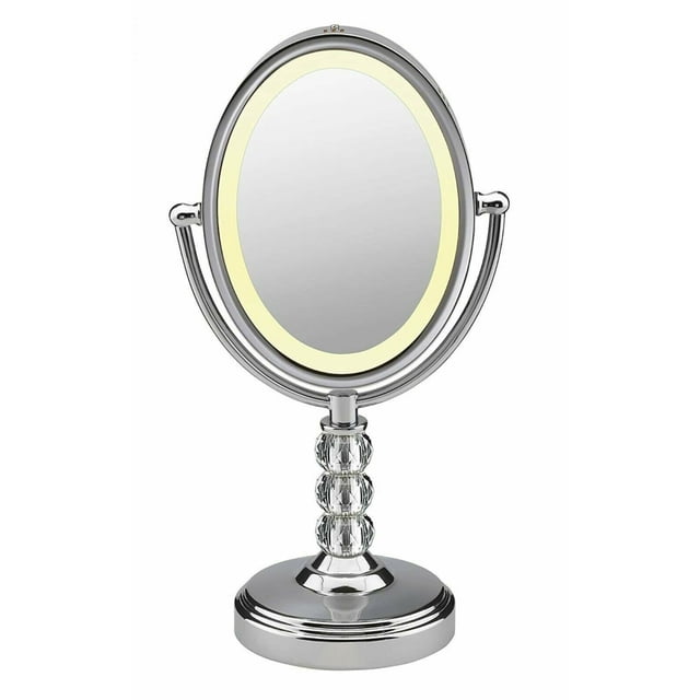 Conair DoubleSided Lighted Vanity Mirror with LED Lights, 1x/7x