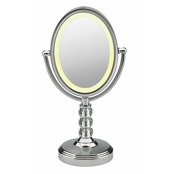 Conair DoubleSided Lighted Vanity Mirror with LED Lights, 1x/7x