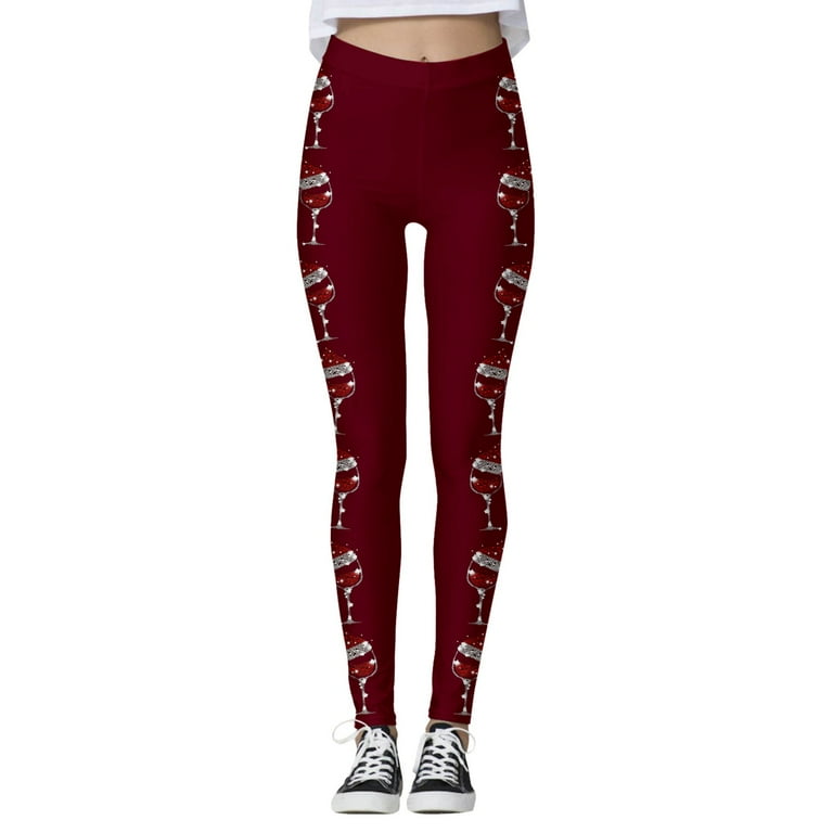 UAYOTSE Women's Comfy Casual Pants Xmas Deer Print Christmas