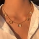 thumbnail image 2 of Moda Mujer Charm Colgante Cadena Ajustable Collar Joyería Regalo Regalo de cumpleaños para mamá Mujeres Esposa Niñas Ella - Dorado, 2 of 5