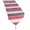 Pink, variant on Violet Linen Decorative Deluxe Chenille, Striped Design, 13" x 70" Table Runner - Pink