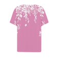thumbnail image 4 of SDNall Blouse à Manches Courtes Imprimée Mode pour Femmes Col Rond Hauts Décontractés, 4 of 9