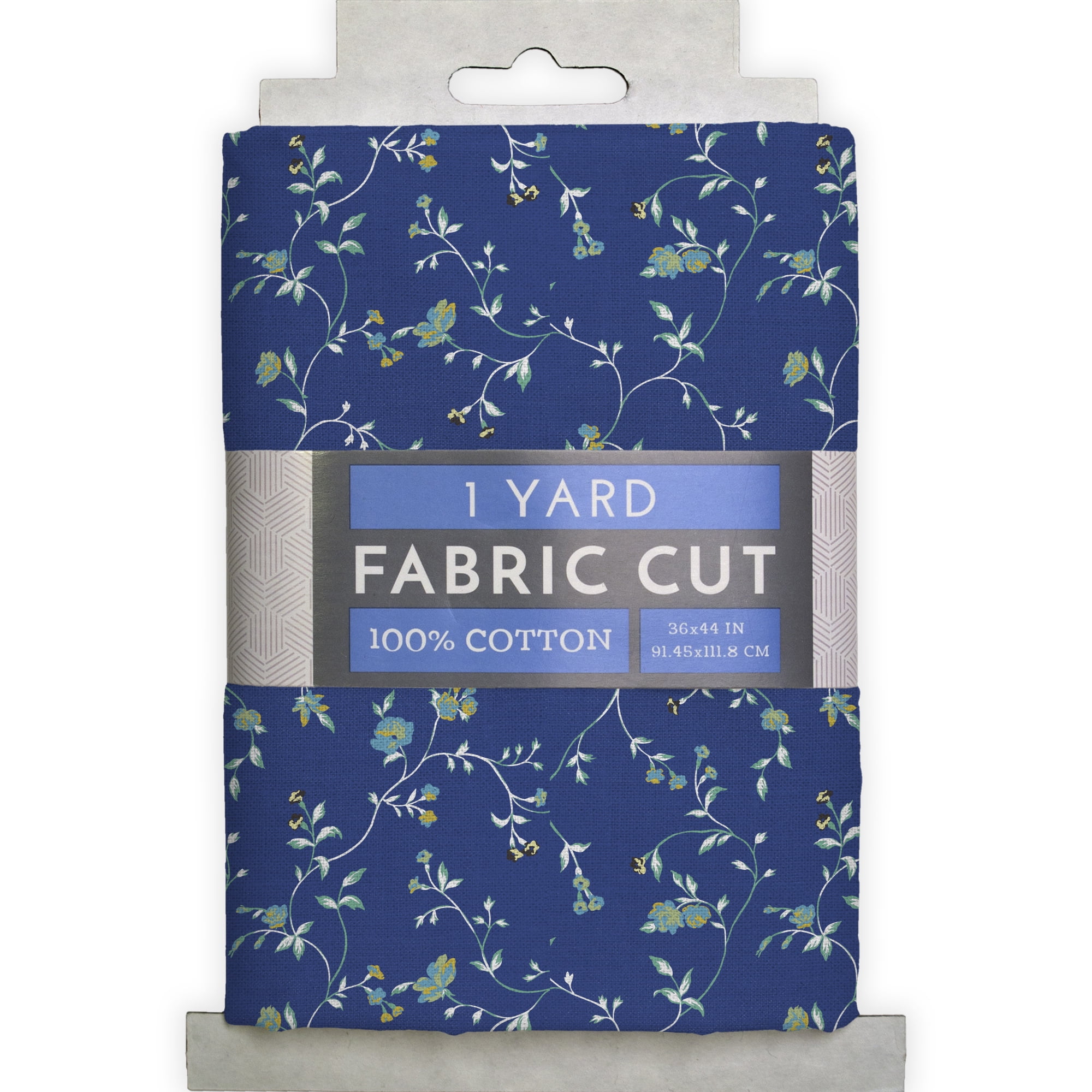 1 Yard 100% Cotton Spring Vines, Blue, 44" Wide for Quilting & Sewing by David Textiles