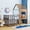 Silver, variant on Harper & Bright Designs Metal House Loft Bed Twin Size Low Loft Bed with Roof and Window, Silver