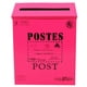 thumbnail image 2 of Buzón de correos retro europeo para exteriores, montado en la pared, buzón de correos Rosa roja, 2 of 6