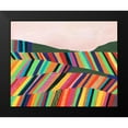 thumbnail image 2 of Moore, Regina 18x15 Black Modern Framed Museum Art Print Titled - Rainbow Fields I, 2 of 5