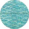thumbnail image 1 of Ahgly Company Indoor Round Abstract Aquamarine Green Abstract Area Rugs, 8' Round, 1 of 6