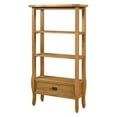 thumbnail image 2 of Linon Santa Fe Bookcase, Antique Brown, 1 Drawer, 3 Shelves, 2 of 2