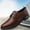 Brown, variant on Tawop Dress Shoes Men Faux Leather Casual Dress Shoes Comfy Business Soft Sole Hollow Loafer Black Size:5.5