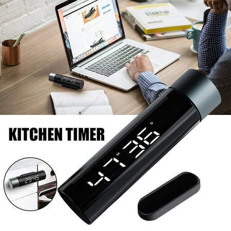 

Digital Kitchen Timer 60s Loud Alarm Magnetic Mounted Cooking Countdown Timers with Large LCD Display for Kids Teacher New