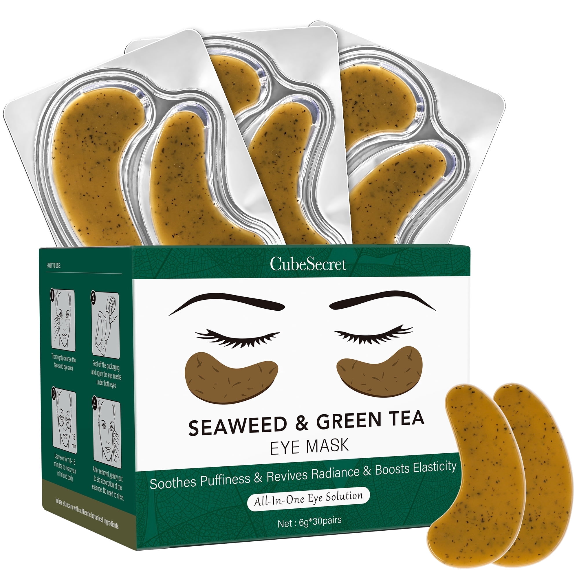 Petitfee Agave Cooling Hydrogel Eye Mask, 60 Pieces, 2.96 oz (84 g) -  Walmart.com