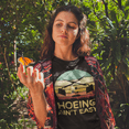 thumbnail image 2 of Hoeing Ain't Easy" Funny Gardening T-Shirt, 2 of 4