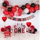 thumbnail image 2 of Globos de látex Aiwolf rojos y negros de 12 pulgadas, 50 unidades, 2 of 7