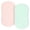 Green & Pink, variant on Tillyou 2 Pack Baby Bassinet Sheets Set Cozy Fitted Mattress Sheet for Baby Boy Girls 33"x 16", Green & Pink