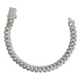 thumbnail image 1 of Pulsera Cubana Hombre Zirconias Piedra Made In Thailand S925 gris Largo/Ancho: 17 cm x 8 mm, 1 of 6