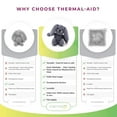 thumbnail image 2 of Thermal-Aid Zoo — Mini Baxter Bunny — Kids Hot and Cold Pain Relief Heating Pad Microwavable Stuffed Animal and Cooling Pad — Easy Wash, Natural Sleep Aid — Pregnancy Must-Haves for Baby First Aid Kit, 2 of 5