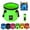 Green, variant on Portable Collapsible Folding Water Bucket, 20L 5 Gallo Sturdy and Durable, Leakproof Collapsible Collapsible and portable water,for Outdoor Travel Hiking Fishing Beach