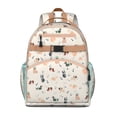 thumbnail image 1 of Cartoon Puppy Pattern Backpack Funny Dog Illustration with Abstract Artistic Elements for Students, 1 of 6
