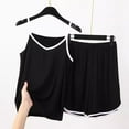 thumbnail image 2 of ZyeKqe Plus Size Pajamas for Women Soft Sleepwear 2 Piece Cami Shorts Set Casual Summer Pjs Loungewear, 2 of 9
