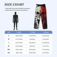 thumbnail image 2 of Salouo Red And White Screaming Demon Skull Print Pajama Pants for Men, Lounge Pants Elastic Waistband Casual Men's sleepwear Loungewear Sleep Pajama Pant -Small, 2 of 7