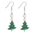 thumbnail image 1 of Fiudx Cristal, Elegante, Modal y Gota, Cómodo y Inoxidable, Ideal Como Regalo Navideño, Joyería Festiva para Mujer, Ideal para Fiestas Navideñas, Incluye 1 Par., 1 of 1
