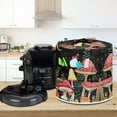 thumbnail image 4 of Xoenoiee Kitchen Appliance Accessories Dust Cover for 8 Qt Electric Pressure Cooker/Air Fryer/Rice Cooker/Steamer, Butterfly Snail Mushroom Print Pressure Cooker Cover with Handle and Pocket, 4 of 6