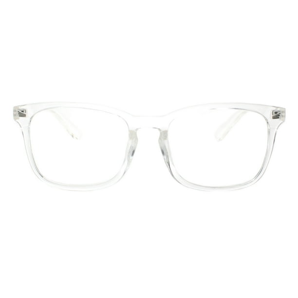 Womens Clear Lens Fashion Glasses Rectangular Keyhole Frame UV 400 ...